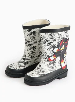 Sonic The Hedgehog Print Rubber Wellies 8 Infant