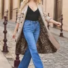 SOSANDAR Ecru Classic Longline Double Breasted Trench Coat 16