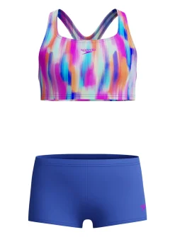 SPEEDO Girls Allover Boyleg Short Bikini 15-16 years