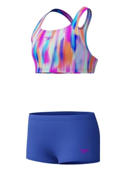 SPEEDO Girls Allover Boyleg Short Bikini 15-16 years