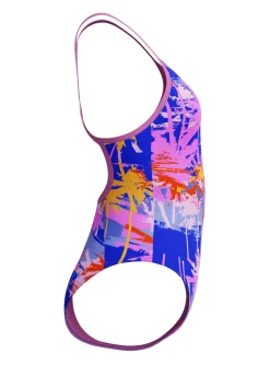 SPEEDO Girls Allover Digital V Back Swimsuit 15-16 years