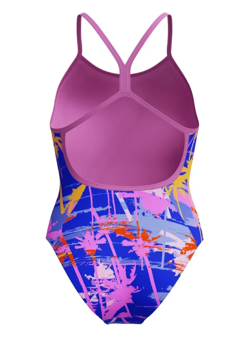 SPEEDO Girls Allover Digital V Back Swimsuit 15-16 years