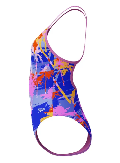 SPEEDO Girls Allover Digital V Back Swimsuit 15-16 years