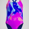 SPEEDO Girls Digital Allover Powerback Swimsuit 15-16 years