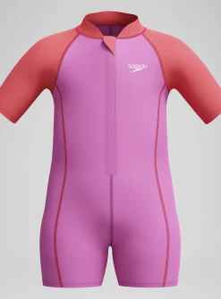 SPEEDO Girls Learn To Swim Neoprene Wetsuit 6-9 months