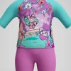 SPEEDO Girls Learn To Swim Sun Protection Rash Vest & Swim Short 5 years