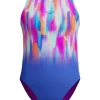 SPEEDO Girls Printed Hydrasuit Swimsuit 9-10 years