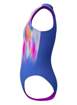 SPEEDO Girls Printed Hydrasuit Swimsuit 9-10 years