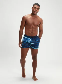 SPEEDO Mens Digital Printed Leisure 14" Swim Shorts XS