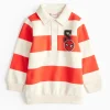 Spider-Man Print Striped Rugby Shirt 1-2 years