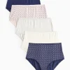 Spot Print Full Knickers 5 Pack 24