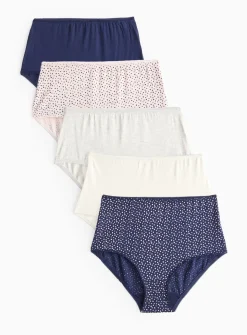 Spot Print Full Knickers 5 Pack 24