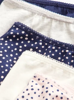 Spot Print Full Knickers 5 Pack 24