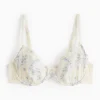 Spring Revival Embroidered Underwired Bra 36B