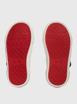 START-RITE Anchor Navy T Bar Canvas Shoes 6 Infant