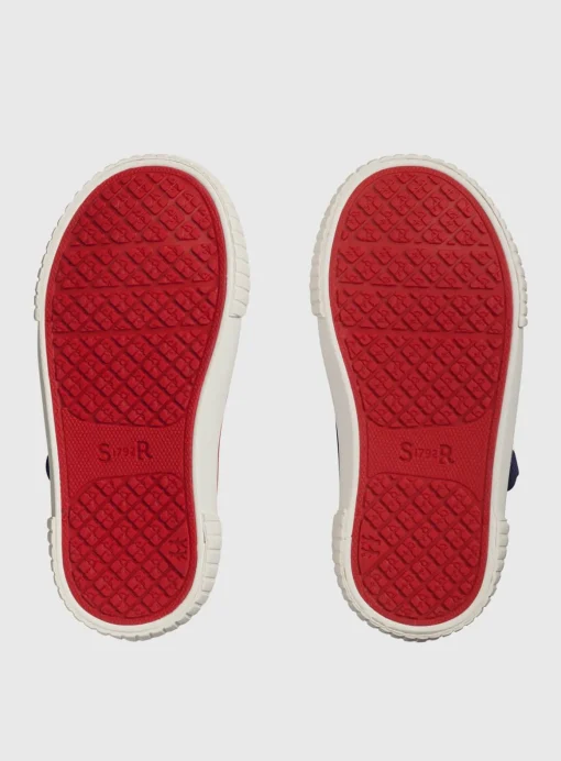 START-RITE Anchor Navy T Bar Canvas Shoes 6 Infant