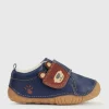 START-RITE Bear Hug Blue Leather Pre Walker Shoes 4.5 Infant