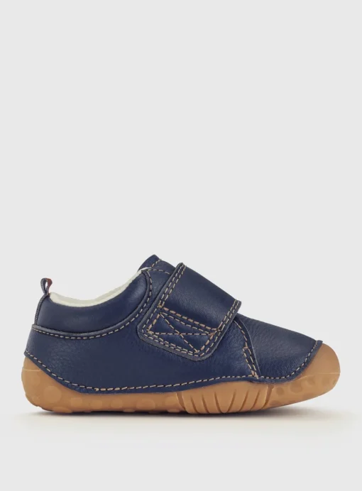 START-RITE Bear Hug Blue Leather Pre Walker Shoes 4.5 Infant