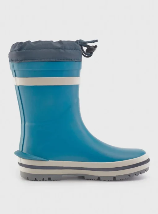 START-RITE Big Puddle Blue Tie Top Cosy Wellies 13 Infant