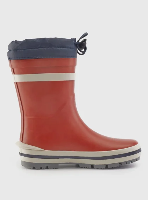 START-RITE Big Puddle Red Tie Top Cosy Wellies 12 Infant