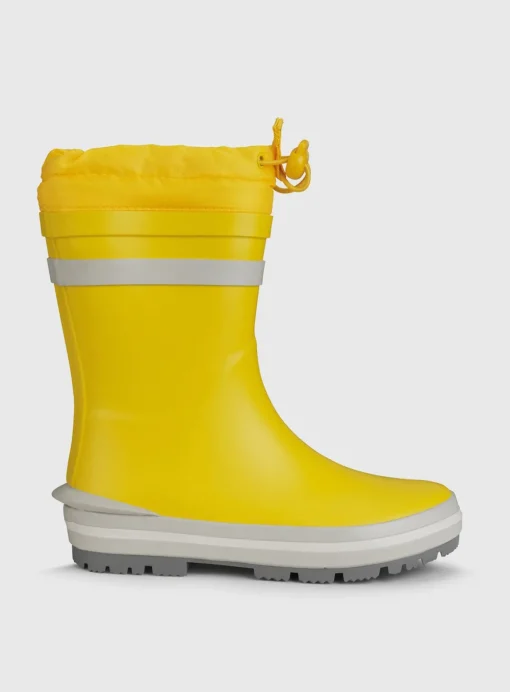 START-RITE Big Puddle Yellow Tie Top Cosy Wellies 12 Infant