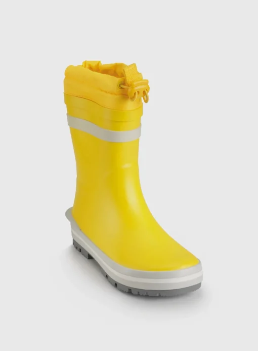 START-RITE Big Puddle Yellow Tie Top Cosy Wellies 12 Infant