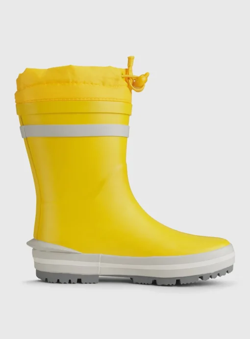 START-RITE Big Puddle Yellow Tie Top Cosy Wellies 12 Infant