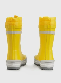 START-RITE Big Puddle Yellow Tie Top Cosy Wellies 12 Infant