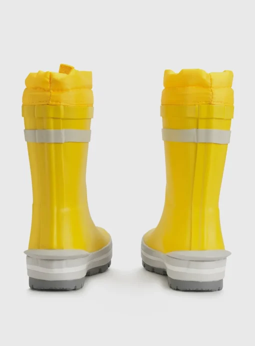 START-RITE Big Puddle Yellow Tie Top Cosy Wellies 12 Infant