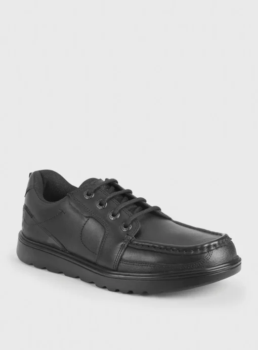 START-RITE Cadet Black Leather Lace Up School Shoes 3.5