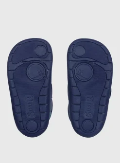 START-RITE Dino Foot Blue Leather First Steps Shoes 6 Infant