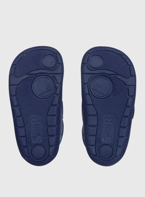 START-RITE Dino Foot Blue Leather First Steps Shoes 6 Infant