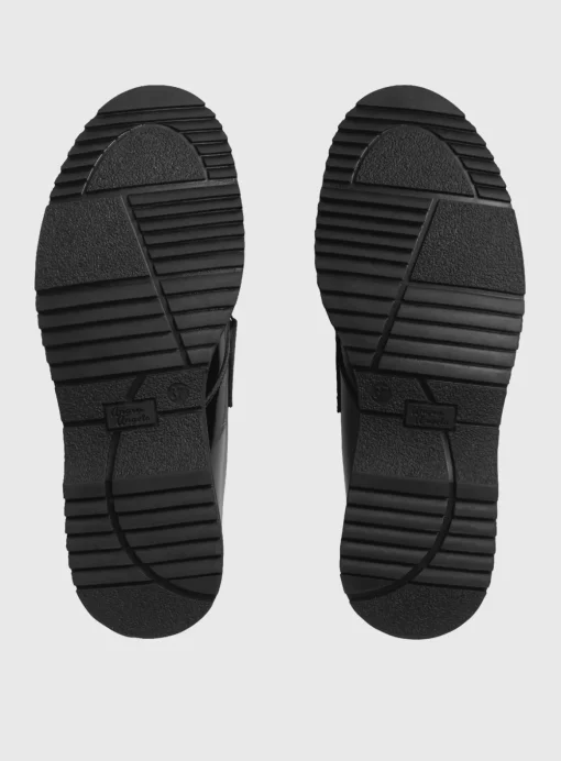 START-RITE Eclipse Black Leather Chunky Buckle Up School Shoes 5