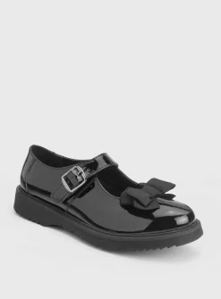 START-RITE Empower Black Patent Leather Chunky Mary Jane School Shoes 2