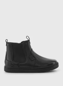 START-RITE Energy Black Leather Zip Up Boots 10.5 Infant