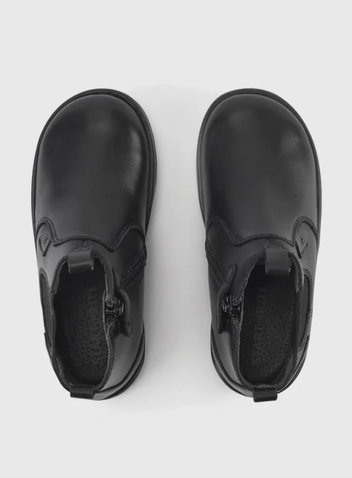 START-RITE Energy Black Leather Zip Up Boots 10.5 Infant