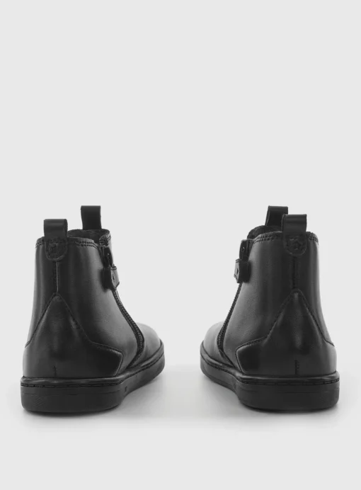 START-RITE Energy Black Leather Zip Up Boots 10.5 Infant