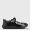START-RITE Fairy Tale Black Patent Leather Pre School Shoes 6.5 Infant