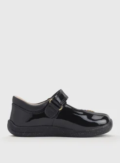 START-RITE Fairy Tale Black Patent Leather Pre School Shoes 6.5 Infant