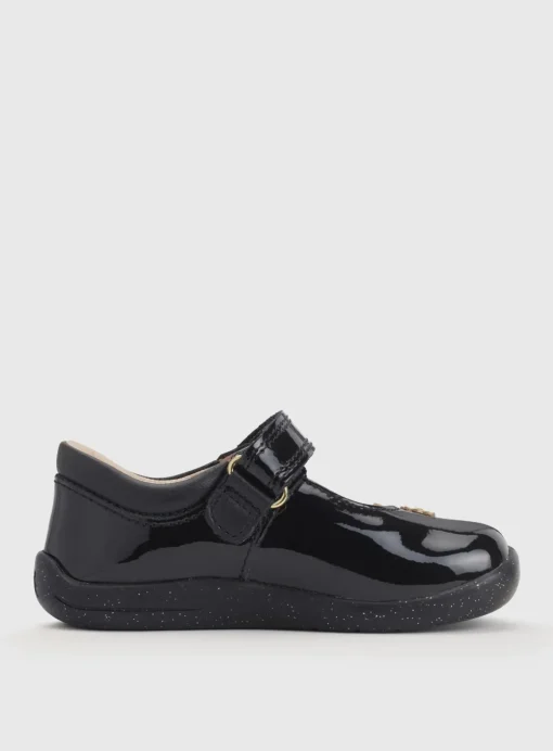 START-RITE Fairy Tale Black Patent Leather Pre School Shoes 6.5 Infant