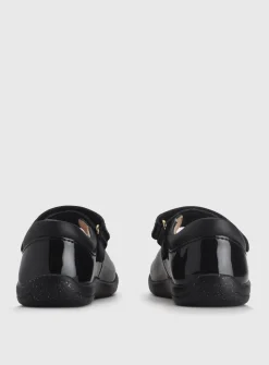 START-RITE Fairy Tale Black Patent Leather Pre School Shoes 6.5 Infant