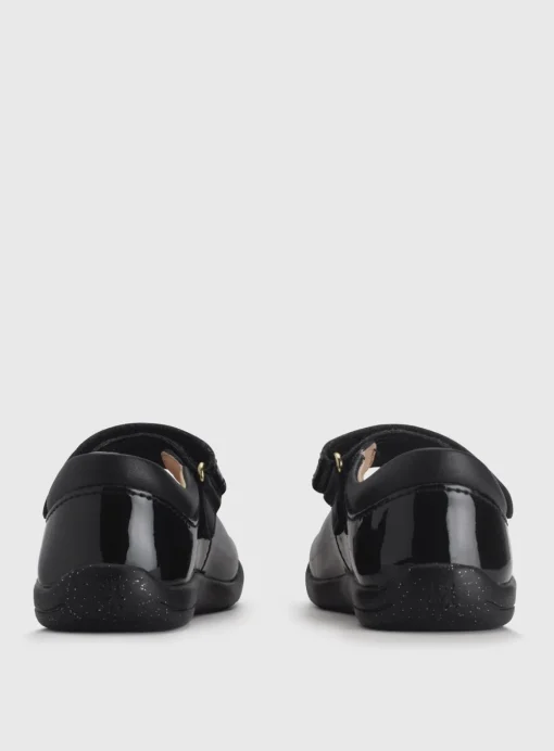 START-RITE Fairy Tale Black Patent Leather Pre School Shoes 6.5 Infant