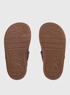 START-RITE Fairy Tale Plum Leather Pre School Shoes 4.5 Infant