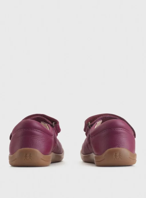 START-RITE Fairy Tale Plum Leather Pre School Shoes 4.5 Infant