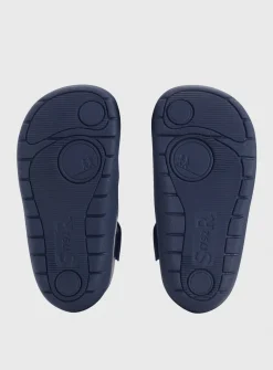 START-RITE First Chelsea Navy/Fox Leather Zip Up Boots 4.5 Infant