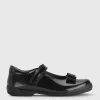 START-RITE Flourish Bow Black Patent Leather Mary Jane School Shoes 13 Infant