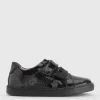 START-RITE Girls Fantasy Black Patent Leather School Shoes 8.5 Infant