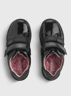 START-RITE Girls Fantasy Black Patent Leather School Shoes 8.5 Infant
