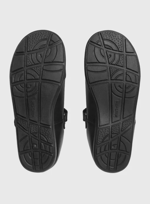 START-RITE Globe Black Leather Dual Fit T Bar School Shoes 11 Infant