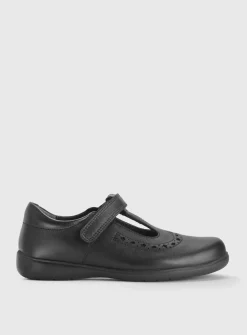 START-RITE Hope Black Leather T Bar School Shoes 11 Infant